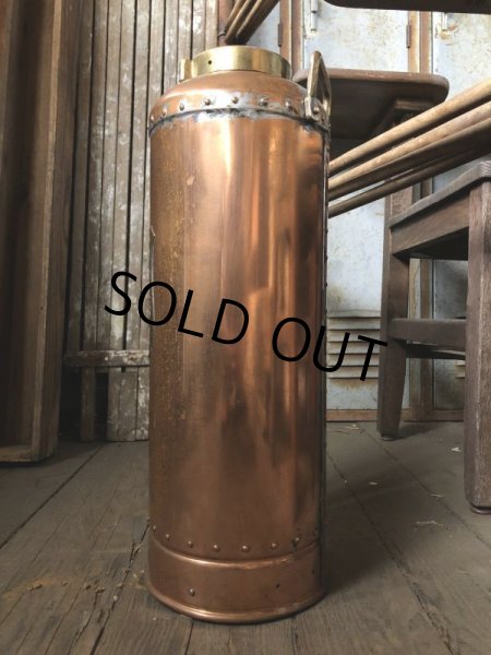 画像4: Vintage SIMPLEX Copper Brass Fire Extinguisher (C281) (4)