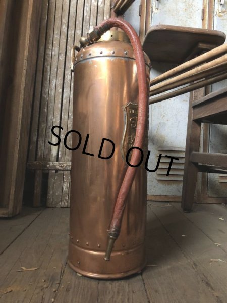 画像2: Vintage SIMPLEX Copper Brass Fire Extinguisher (C281) (2)