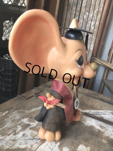 画像5: 70s Vintage Mouse Coin Bank Graduation Boy (C306) (5)