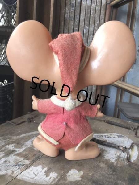 画像4: 70s Vintage Mouse Coin Bank Christmas Santa Claus A (C297) (4)