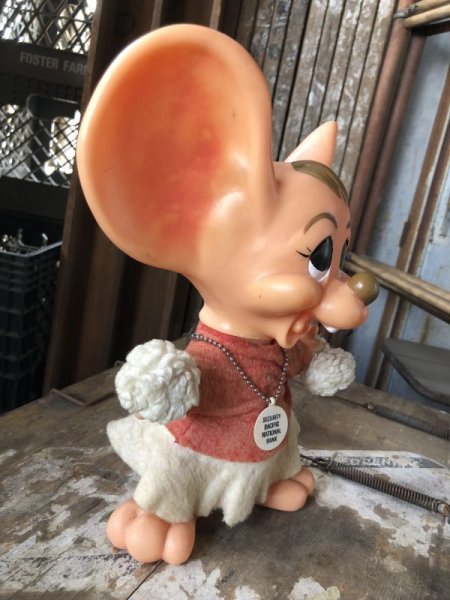 画像5: 70s Vintage Mouse Coin Bank Cheerleader E (C304) (5)