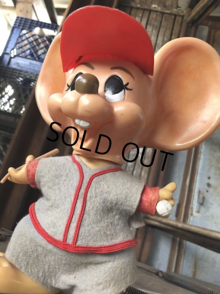 画像8: 70s Vintage Mouse Coin Bank Baseball Player (C311) (8)
