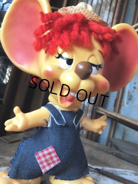 画像6: 70s Vintage Mouse Coin Bank Hillbilly Boy (C308) (6)