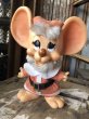 画像1: 70s Vintage Mouse Coin Bank Christmas Santa Claus B (C298) (1)