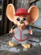 画像1: 70s Vintage Mouse Coin Bank Baseball Player (C311) (1)