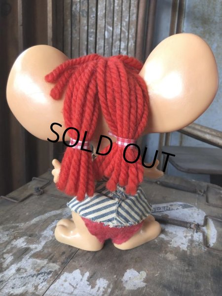 画像3: 70s Vintage Mouse Coin Bank Hillbilly Girl (C309) (3)