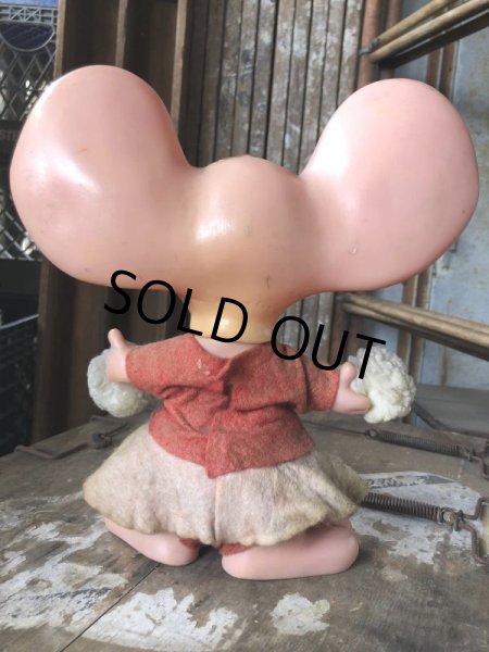 画像4: 70s Vintage Mouse Coin Bank Cheerleader D (C303) (4)