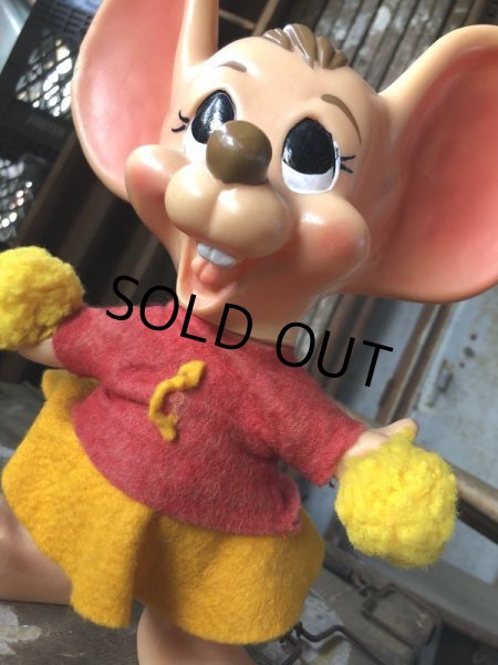 画像8: 70s Vintage Mouse Coin Bank Cheerleader C (C302) (8)