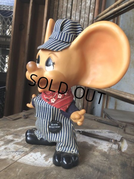 画像3: 70s Vintage Mouse Coin Bank Union Pacific Engineer (C307) (3)