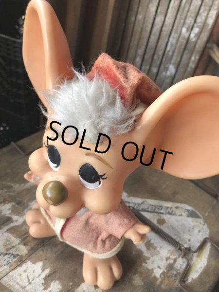 画像2: 70s Vintage Mouse Coin Bank Christmas Santa Claus A (C297) (2)