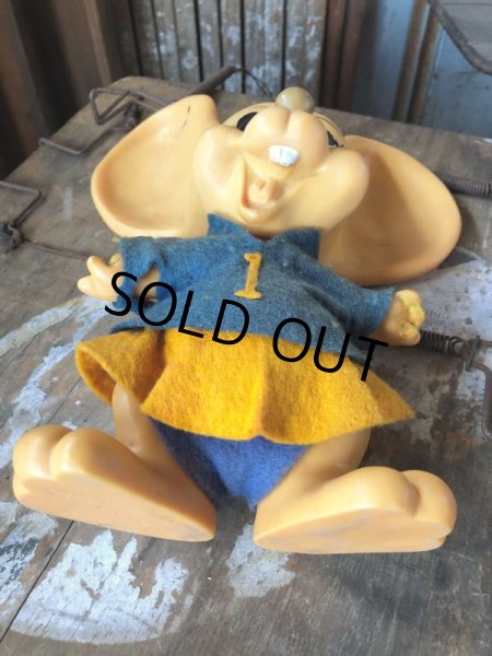 画像9: 70s Vintage Mouse Coin Bank Cheerleader F (C305) (9)