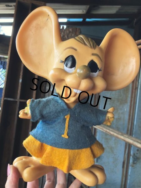 画像10: 70s Vintage Mouse Coin Bank Cheerleader F (C305) (10)