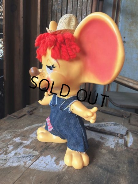 画像3: 70s Vintage Mouse Coin Bank Hillbilly Boy (C308) (3)