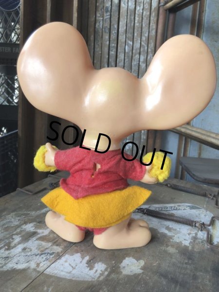 画像4: 70s Vintage Mouse Coin Bank Cheerleader C (C302) (4)