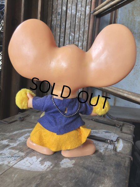 画像4: 70s Vintage Mouse Coin Bank Cheerleader B (C301) (4)