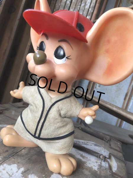 画像7: 70s Vintage Mouse Coin Bank Baseball Player (C312) (7)