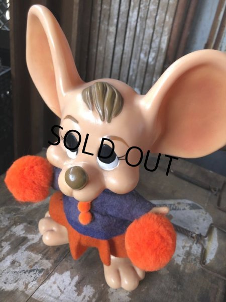 画像2: 70s Vintage Mouse Coin Bank Cheerleader A (C300) (2)