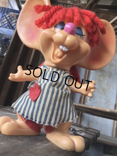 画像10: 70s Vintage Mouse Coin Bank Hillbilly Girl (C309) (10)