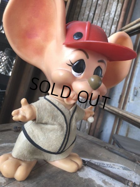 画像6: 70s Vintage Mouse Coin Bank Baseball Player (C312) (6)