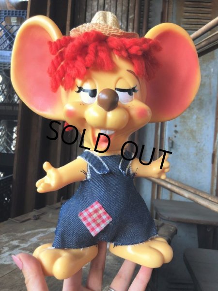 画像10: 70s Vintage Mouse Coin Bank Hillbilly Boy (C308) (10)