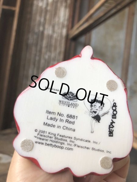 画像9: 2001 Westland Giftware Betty Boop Lady in Red Figurine (C291) (9)
