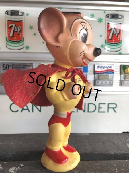 画像5: 50s Vintage Terrytoons Mighty Mouse Vinyl Doll w/Original Cape! (C318)  (5)