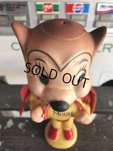 画像10: 50s Vintage Terrytoons Mighty Mouse Vinyl Doll w/Original Cape! (C318)  (10)