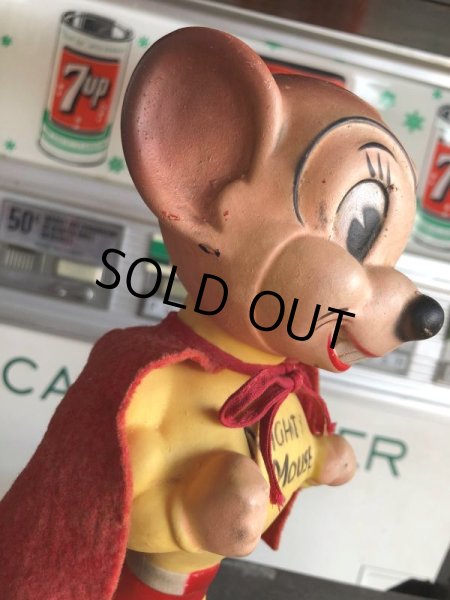 画像11: 50s Vintage Terrytoons Mighty Mouse Vinyl Doll w/Original Cape! (C318)  (11)
