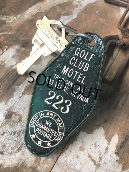 画像1: Vintage Motel Key GOLF CLUB MOTEL #223 (C324) (1)