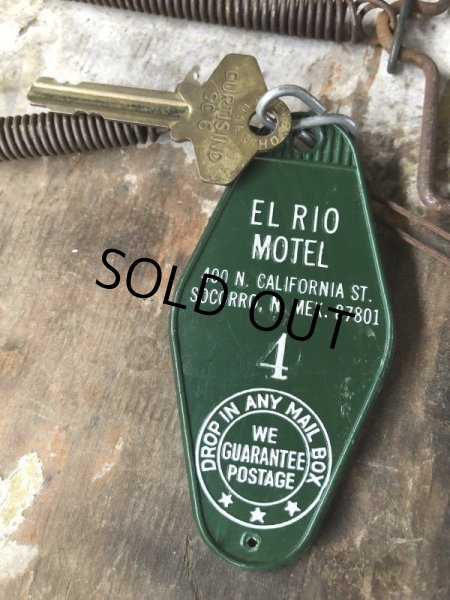 画像1: Vintage Motel Key EL MOTEL #4 (C328) (1)