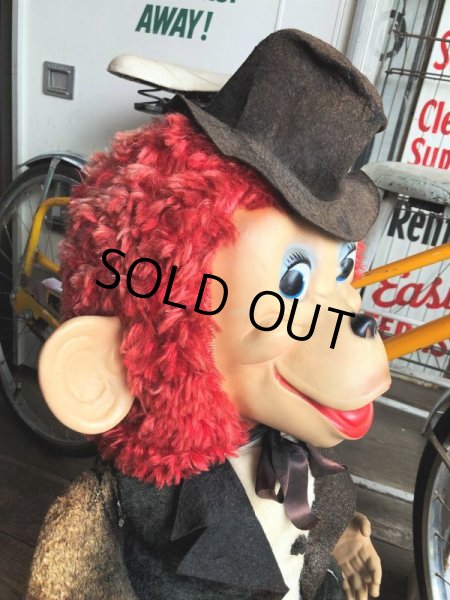 画像11: Vintage Store Display Rubber Face Monkey Plush Stuffed Animal Huge !!! (C342)  (11)