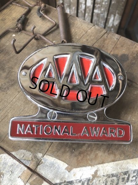 画像2: 50s Vintage  AAA National Auto Award License Plate Emblem Topper Original Box w/paper (C345)  (2)