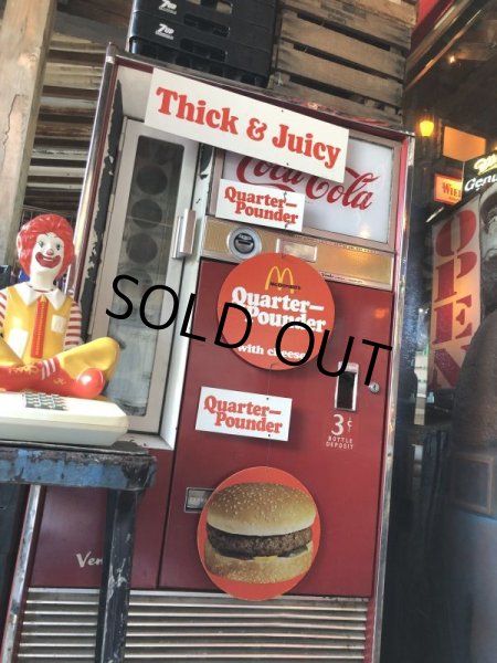 画像15:  70s Vintage McDonalds Quarter Pounder w/Cheese Hanging Store Display Sign (C350)  (15)