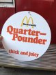 画像11:  70s Vintage McDonalds Quarter Pounder w/Cheese Hanging Store Display Sign (C350)  (11)