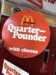 画像6:  70s Vintage McDonalds Quarter Pounder w/Cheese Hanging Store Display Sign (C350)  (6)