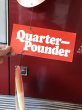 画像9:  70s Vintage McDonalds Quarter Pounder w/Cheese Hanging Store Display Sign (C350)  (9)