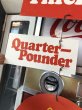 画像5:  70s Vintage McDonalds Quarter Pounder w/Cheese Hanging Store Display Sign (C350)  (5)