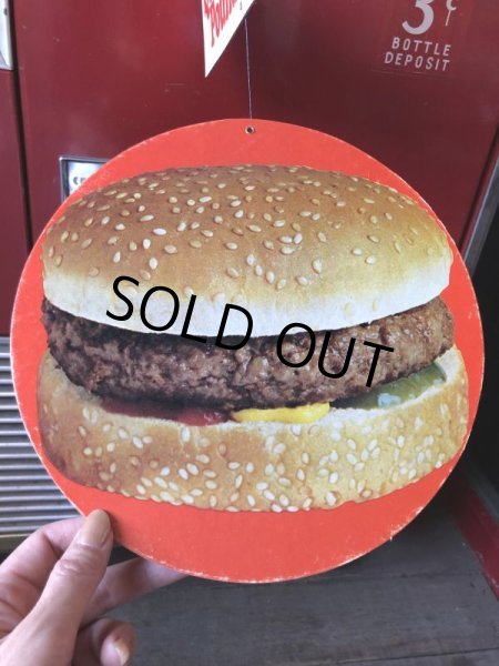 画像10:  70s Vintage McDonalds Quarter Pounder w/Cheese Hanging Store Display Sign (C350)  (10)