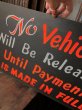 画像2: Vintage Hand Painted Retail Store Signs on Black Paper Board / No Vehicle (C355)  (2)