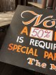 画像4: Vintage Hand Painted Retail Store Signs on Black Paper Board / Notice! A 50% DEPOSIT (C351)  (4)