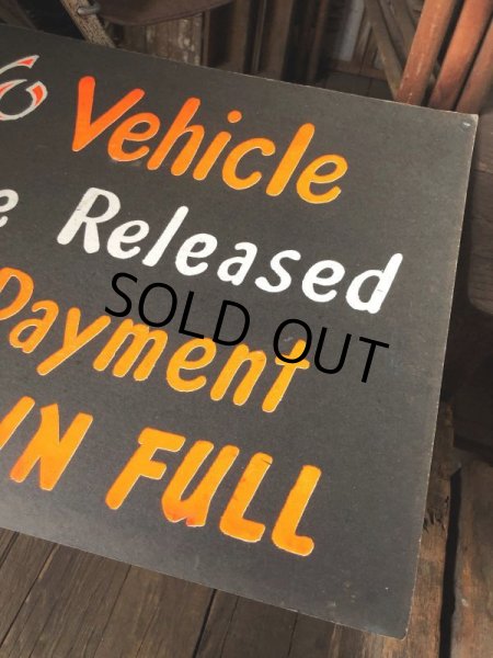 画像5: Vintage Hand Painted Retail Store Signs on Black Paper Board / No Vehicle (C355)  (5)