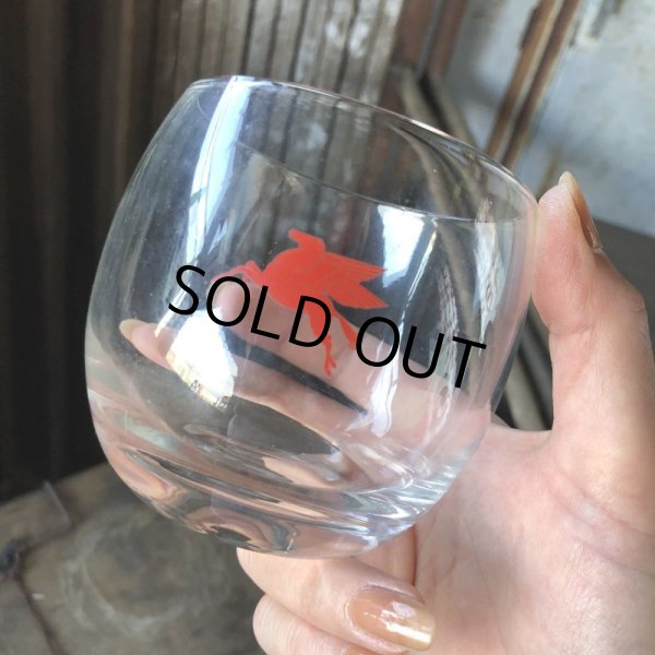 画像2: Vintage Mobilgas Mobil Pegasus Flying Horse Advertising Tumbler Glass Set (C357)  (2)