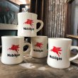 画像1: Vintage Mobilgas Mobil Pegasus Flying Horse Advertising Coffee Mug Set (C356)  (1)