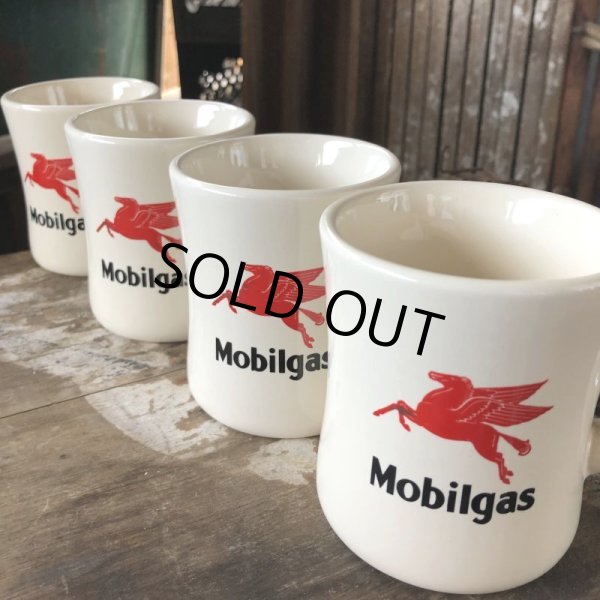 画像12: Vintage Mobilgas Mobil Pegasus Flying Horse Advertising Coffee Mug Set (C356)  (12)