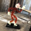 画像3: 40s Vintage REDDY KILOWATT Standing Business Card Holder Figure Red w/Black Stand (C358) (3)