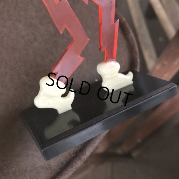 画像7: 40s Vintage REDDY KILOWATT Standing Business Card Holder Figure Red w/Black Stand (C358) (7)