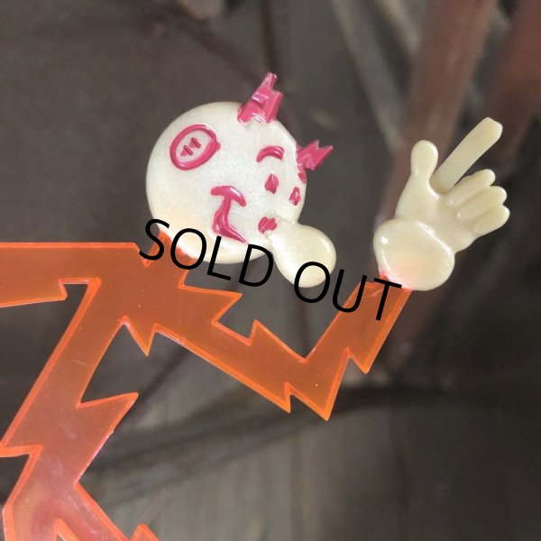 画像9: 40s Vintage REDDY KILOWATT Standing Business Card Holder Figure Red w/Black Stand (C359) (9)