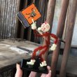 画像10: 40s Vintage REDDY KILOWATT Standing Business Card Holder Figure Red w/Black Stand (C358) (10)