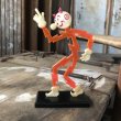 画像1: 40s Vintage REDDY KILOWATT Standing Business Card Holder Figure Red w/Black Stand (C359) (1)