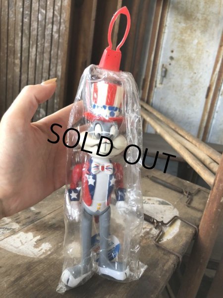 画像12: 70s Vintage WB Looney Tunes Patriotic Bugs Bunny Uncle Sam R.Dakin Figure MIP (C362) (12)